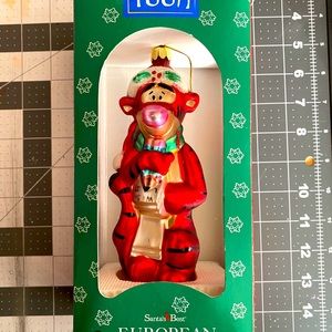 Tiger glass ornament